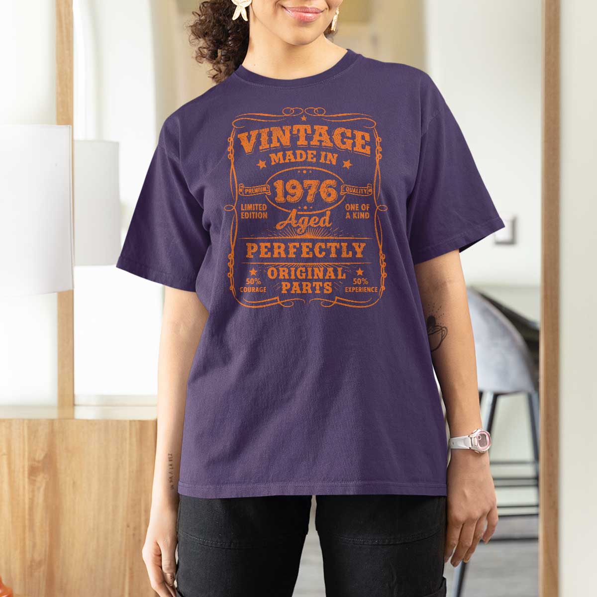 Vintage 50 Birthday T Shirt For Women 50yr 1976 50th Birthday