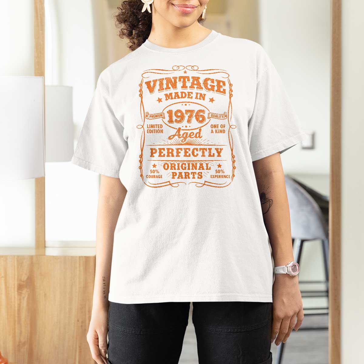 Vintage 50 Birthday T Shirt For Women 50yr 1976 50th Birthday