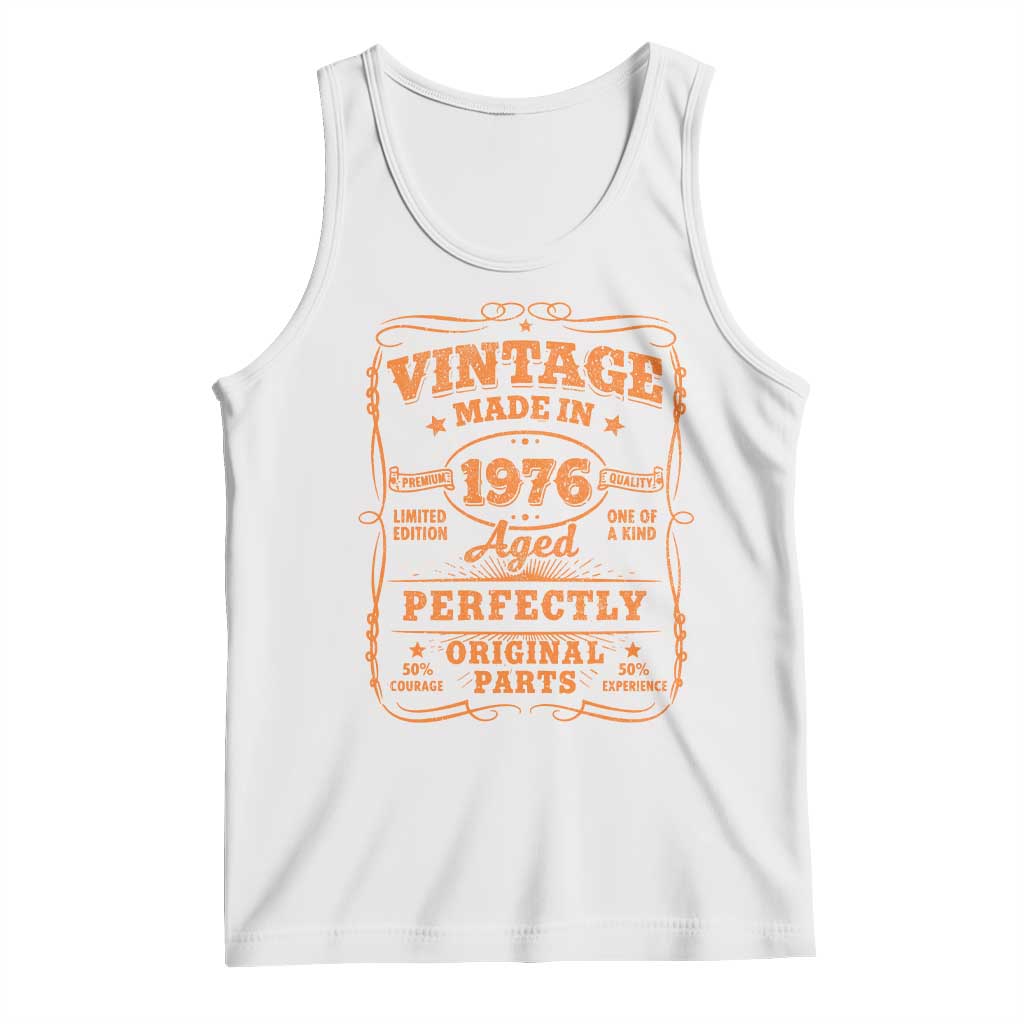 Vintage 50 Birthday Tank Top 50yr 1976 50th Birthday