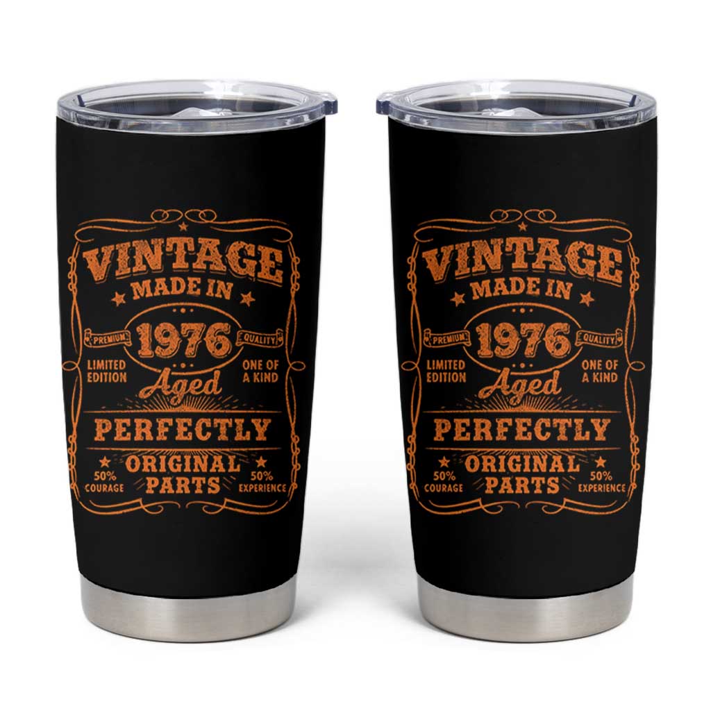 Vintage 50 Birthday Tumbler Cup 50yr 1976 50th Birthday