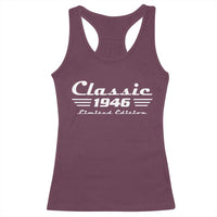 Classic 1946 Birthday Racerback Tank Top 80yr 80th Birthday