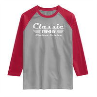 Classic 1946 Birthday Raglan Shirt 80yr 80th Birthday