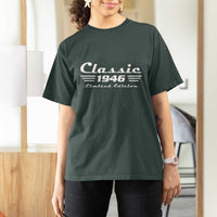 Classic 1946 Birthday T Shirt For Women 80yr 80th Birthday