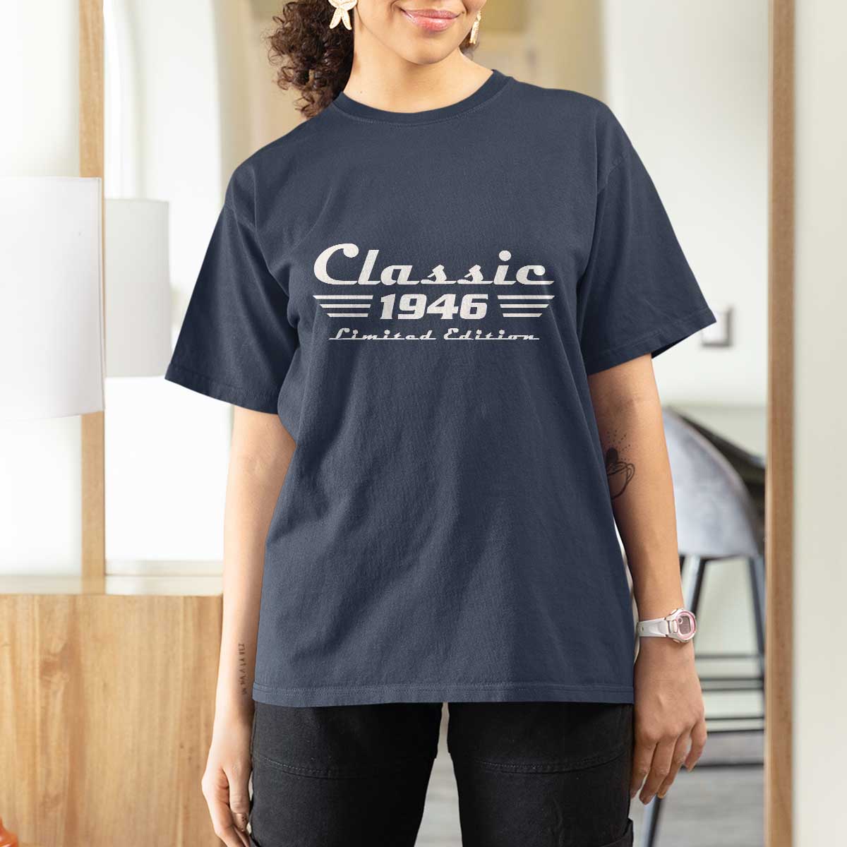 Classic 1946 Birthday T Shirt For Women 80yr 80th Birthday
