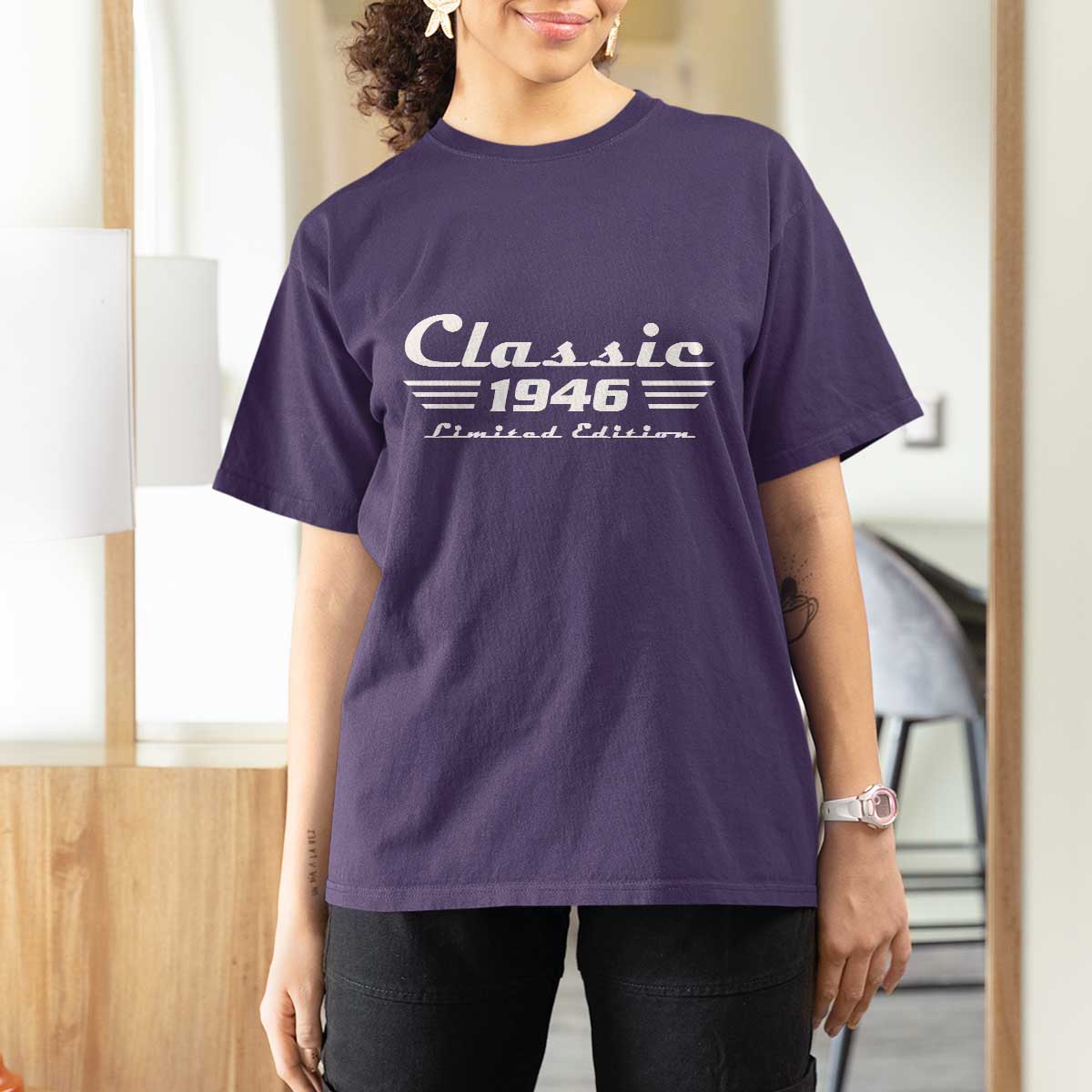 Classic 1946 Birthday T Shirt For Women 80yr 80th Birthday