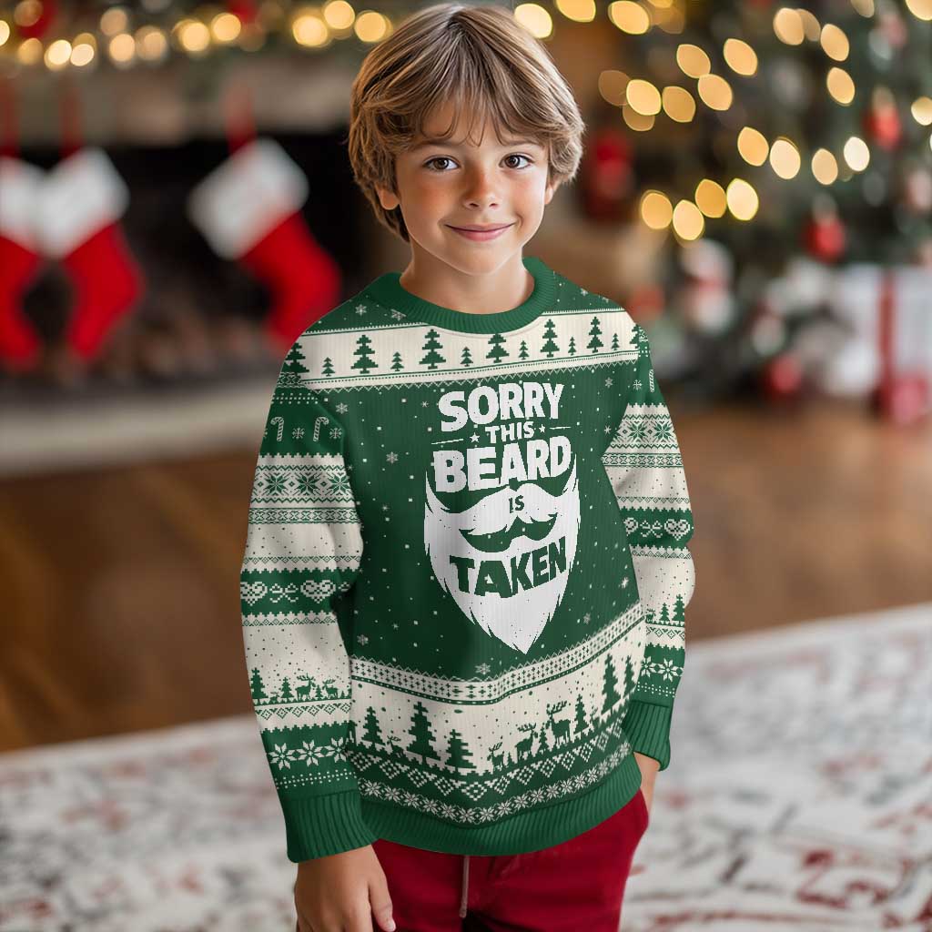 Sorry This Beard Is Taken Ugly Christmas Sweater Valentines Day For Him Dad