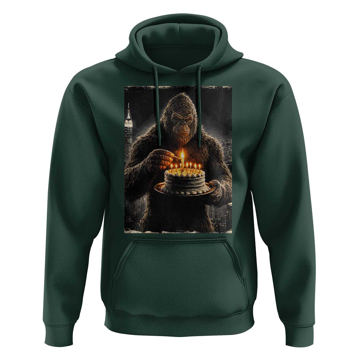 Funny Birthday Bigfoot Hoodie Sasquatsch Bday Party Vintage Graphic Japanese Art