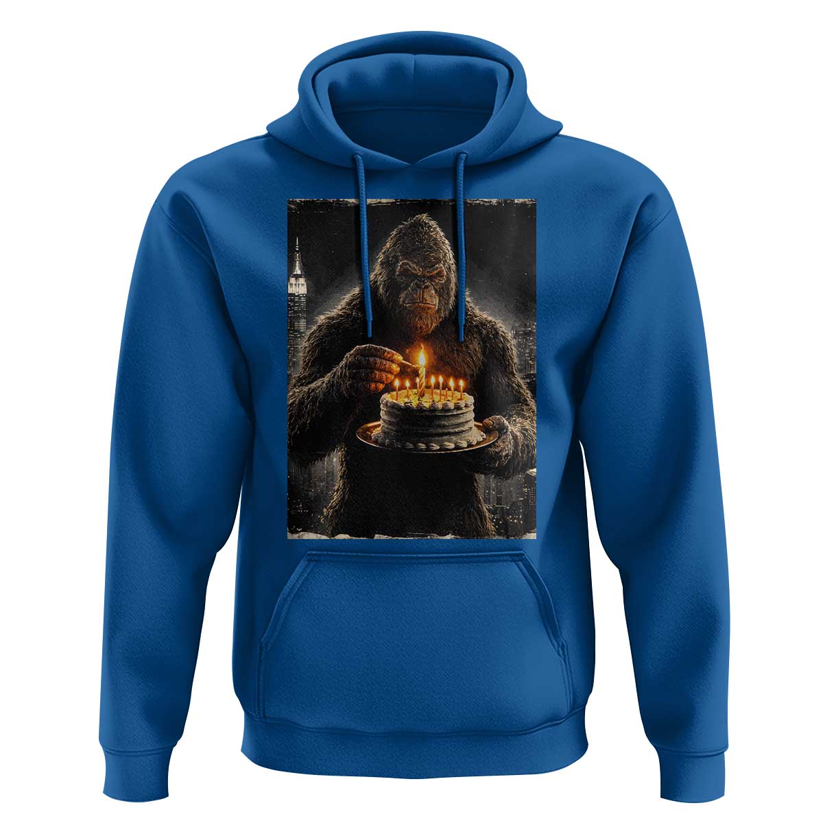 Funny Birthday Bigfoot Hoodie Sasquatsch Bday Party Vintage Graphic Japanese Art