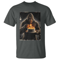 Funny Birthday Bigfoot T Shirt Sasquatsch Bday Party Vintage Graphic Japanese Art