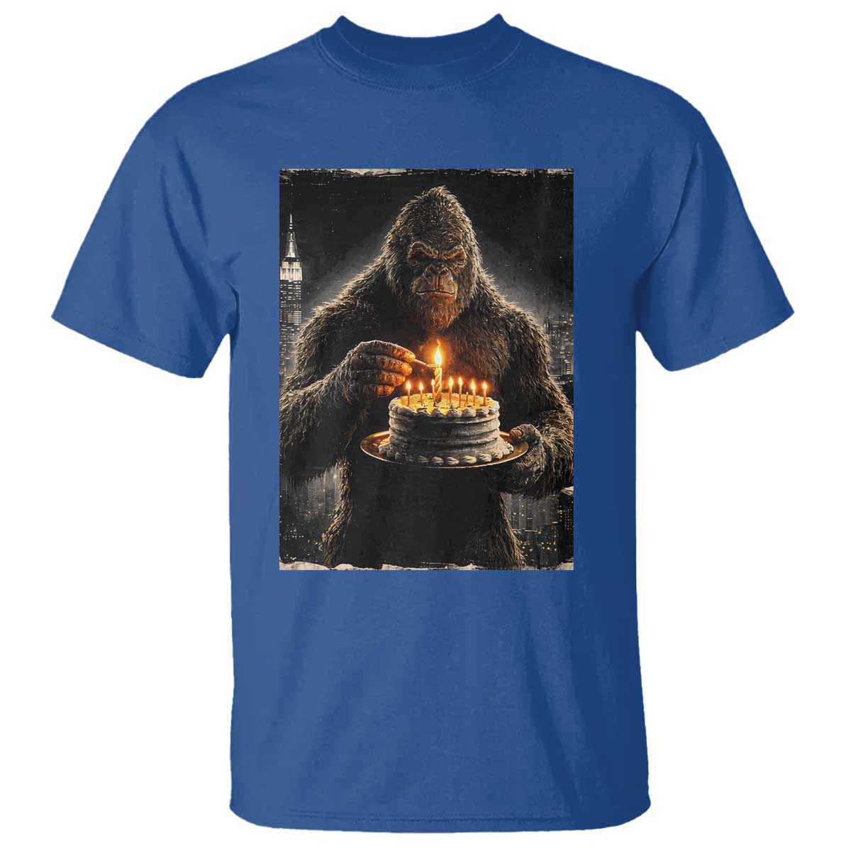 Funny Birthday Bigfoot T Shirt Sasquatsch Bday Party Vintage Graphic Japanese Art