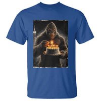 Funny Birthday Bigfoot T Shirt Sasquatsch Bday Party Vintage Graphic Japanese Art