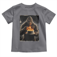 Funny Birthday Bigfoot Toddler T Shirt Sasquatsch Bday Party Vintage Graphic Japanese Art