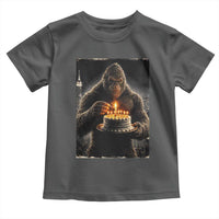 Funny Birthday Bigfoot Toddler T Shirt Sasquatsch Bday Party Vintage Graphic Japanese Art