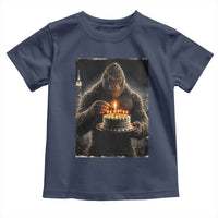 Funny Birthday Bigfoot Toddler T Shirt Sasquatsch Bday Party Vintage Graphic Japanese Art