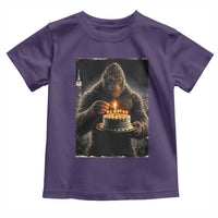 Funny Birthday Bigfoot Toddler T Shirt Sasquatsch Bday Party Vintage Graphic Japanese Art