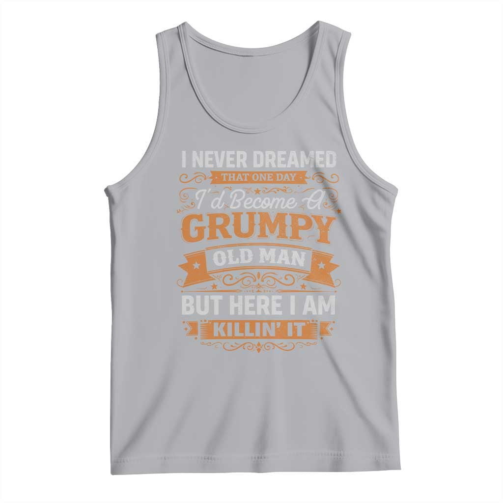 Funny Man Saying Tank Top Become A Grumpy Old Man Grandpa Dad