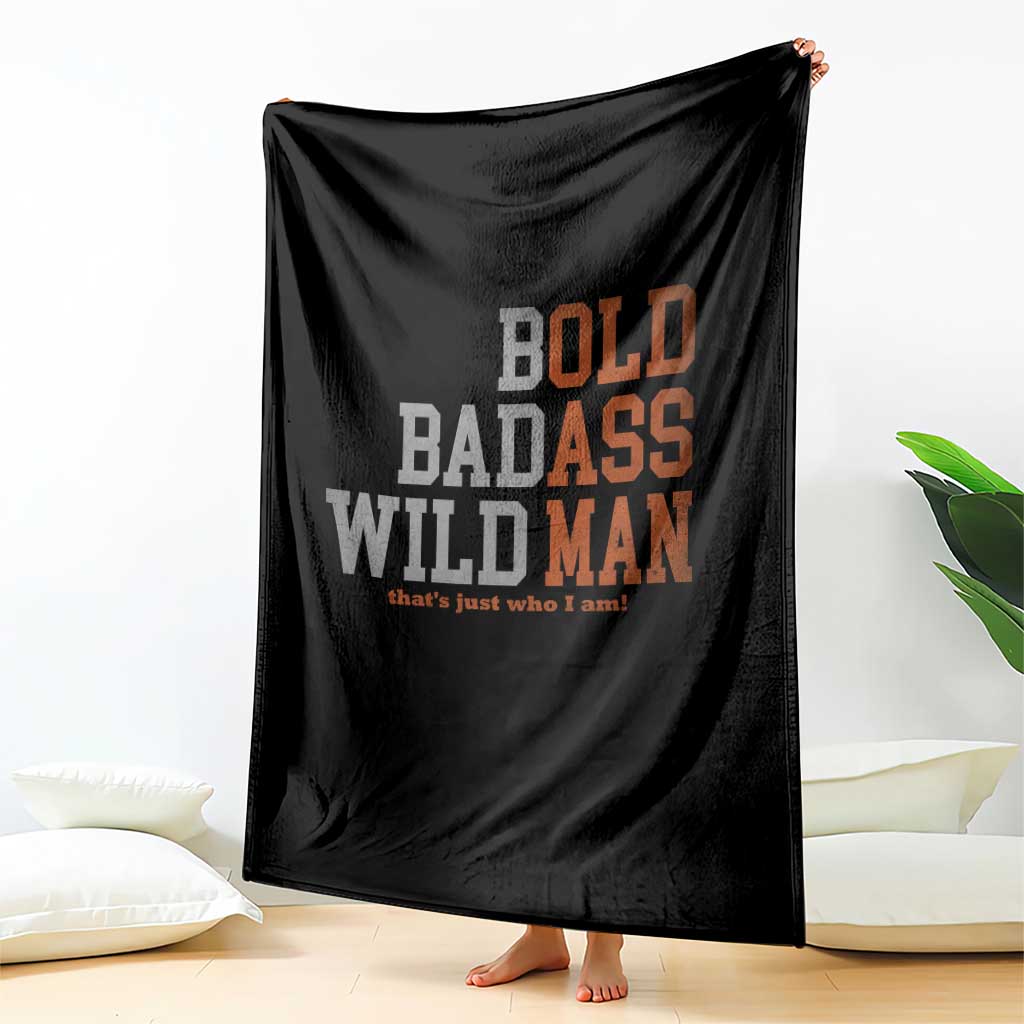 Funny Man Saying Throw Blanket Birthday Husband Dad Grandpa Fathers Day Men Gag Gift