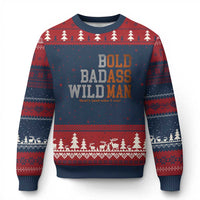 Funny Man Saying Ugly Christmas Sweater Birthday Husband Dad Grandpa Fathers Day Men Gag Gift
