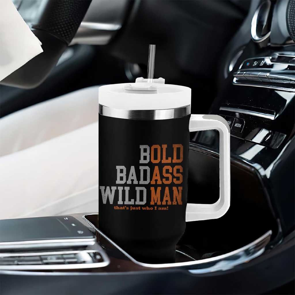 Funny Man Saying Tumbler With Handle Birthday Husband Dad Grandpa Fathers Day Men Gag Gift