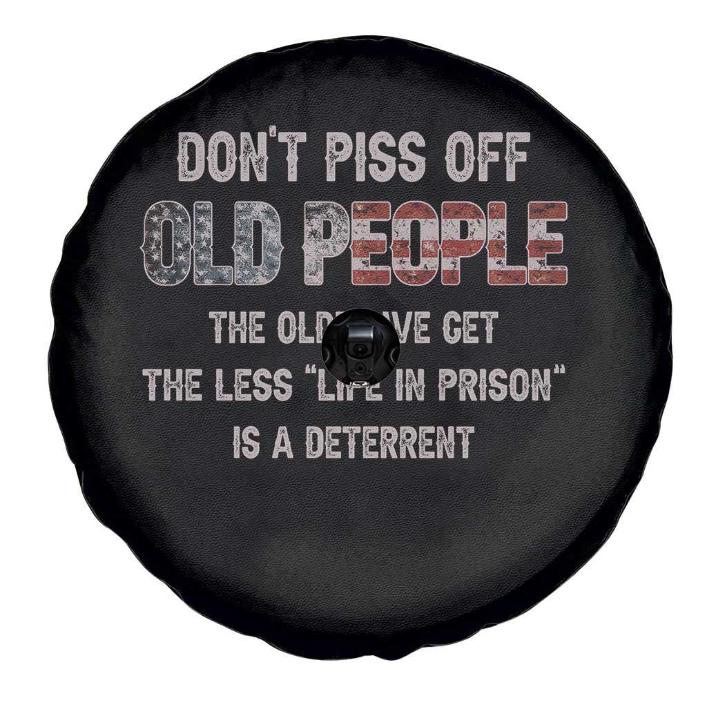Dont Piss Off Old People Spare Tire Cover Funny Saying Retro Sarcastic Birthday Gifts
