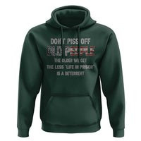 Dont Piss Off Old People Hoodie Funny Saying Retro Sarcastic Birthday Gifts