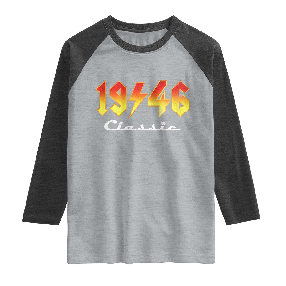 80th Birthday Raglan Shirt Classic Born 1946 Turning 80 Year Old