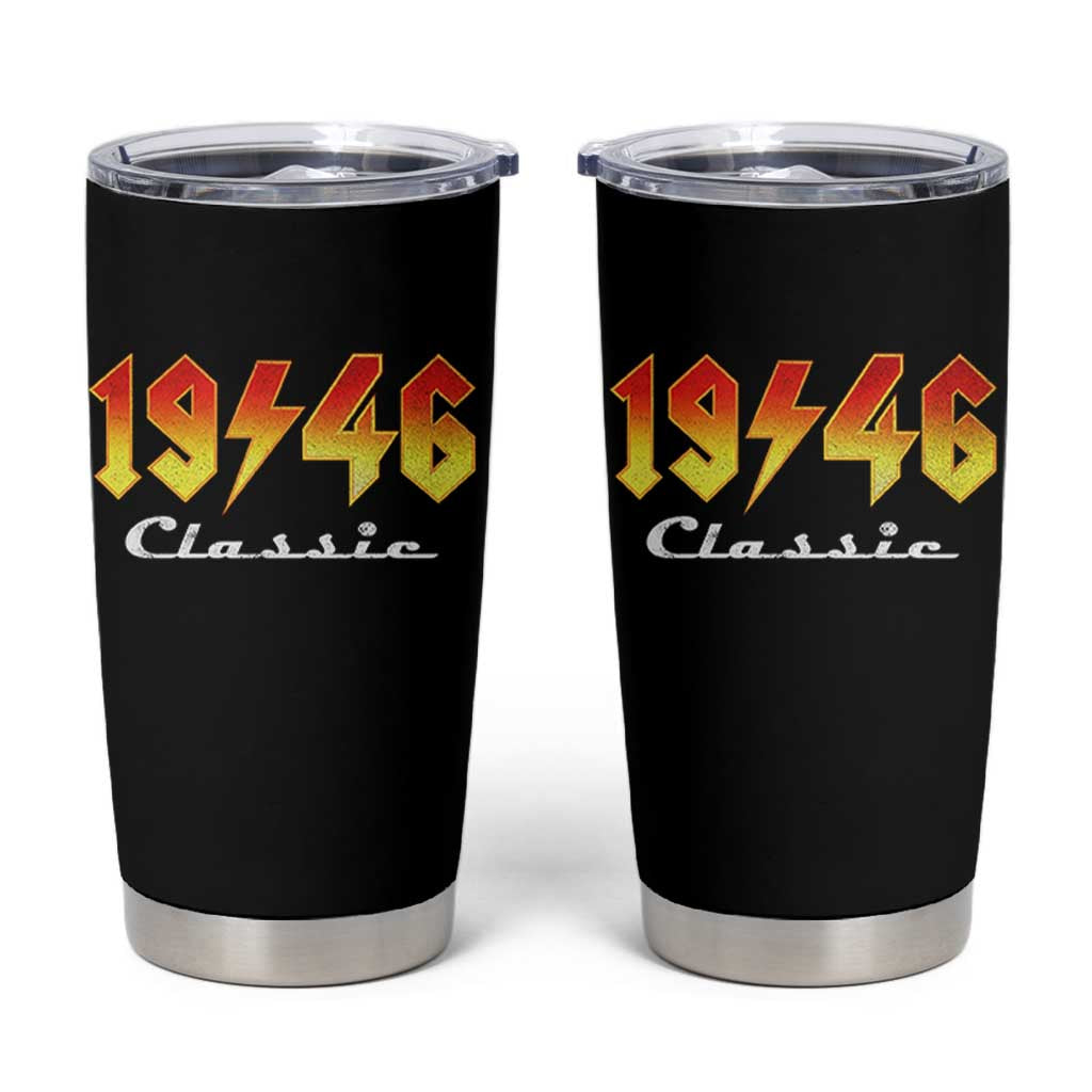 80th Birthday Tumbler Cup Classic Born 1946 Turning 80 Year Old