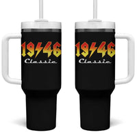 80th Birthday Tumbler With Handle Classic Born 1946 Turning 80 Year Old