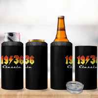 90th Birthday 4 in 1 Can Cooler Tumbler Classic Born 1936 Turning 90 Year Old