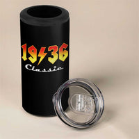 90th Birthday 4 in 1 Can Cooler Tumbler Classic Born 1936 Turning 90 Year Old