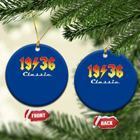90th Birthday Ceramic Ornament Classic Born 1936 Turning 90 Year Old