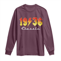 90th Birthday Long Sleeve Shirt Classic Born 1936 Turning 90 Year Old