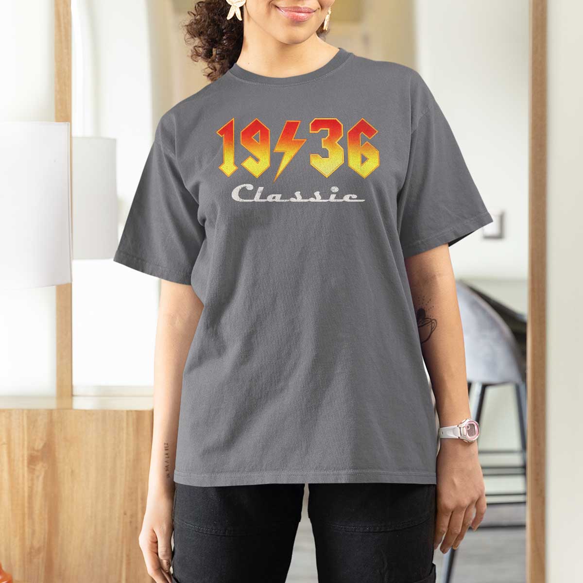 90th Birthday T Shirt For Women Classic Born 1936 Turning 90 Year Old