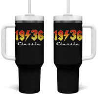 90th Birthday Tumbler With Handle Classic Born 1936 Turning 90 Year Old