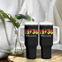 90th Birthday Tumbler With Handle Classic Born 1936 Turning 90 Year Old