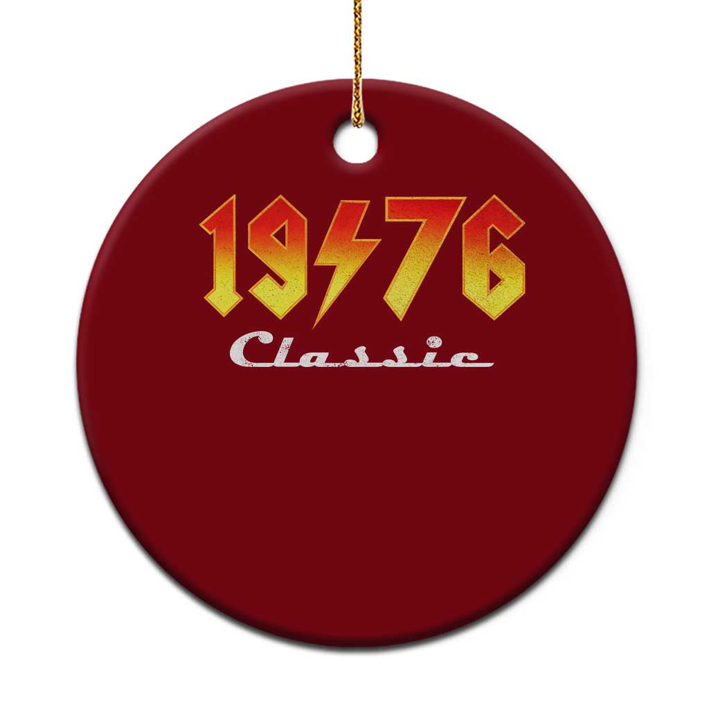 50th Birthday Ceramic Ornament Classic Born 1976 Turning 50 Year Old