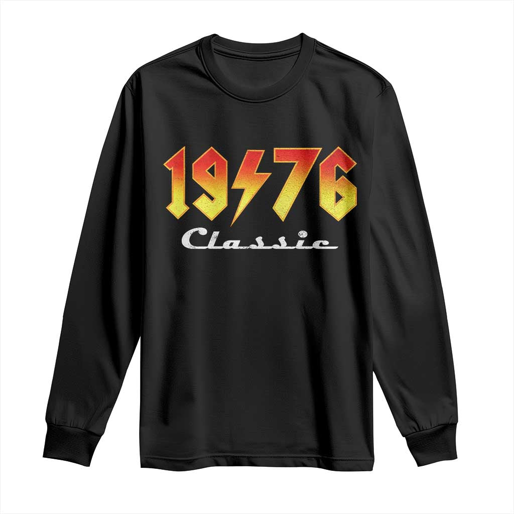 50th Birthday Long Sleeve Shirt Classic Born 1976 Turning 50 Year Old