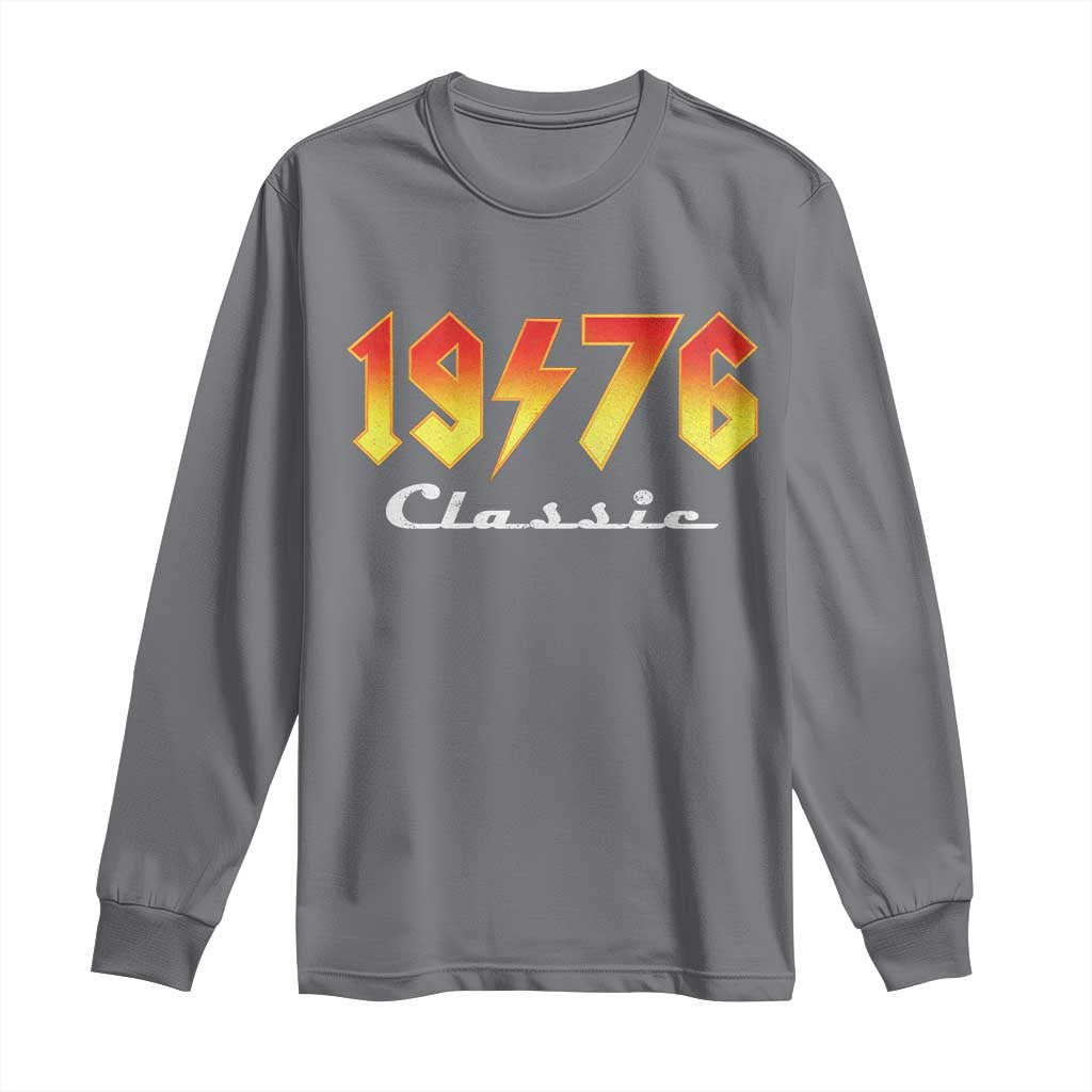 50th Birthday Long Sleeve Shirt Classic Born 1976 Turning 50 Year Old