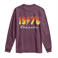 50th Birthday Long Sleeve Shirt Classic Born 1976 Turning 50 Year Old