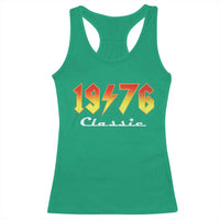 50th Birthday Racerback Tank Top Classic Born 1976 Turning 50 Year Old