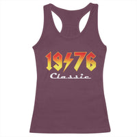 50th Birthday Racerback Tank Top Classic Born 1976 Turning 50 Year Old