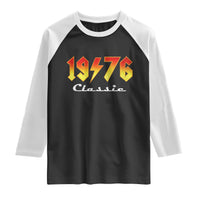 50th Birthday Raglan Shirt Classic Born 1976 Turning 50 Year Old