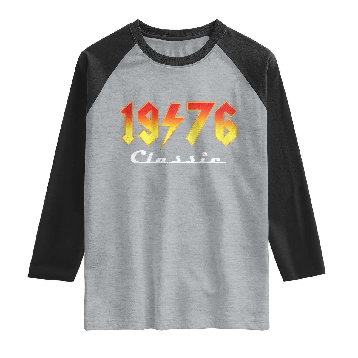 50th Birthday Raglan Shirt Classic Born 1976 Turning 50 Year Old