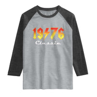 50th Birthday Raglan Shirt Classic Born 1976 Turning 50 Year Old