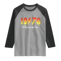 50th Birthday Raglan Shirt Classic Born 1976 Turning 50 Year Old
