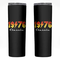 50th Birthday Skinny Tumbler Classic Born 1976 Turning 50 Year Old