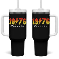 50th Birthday Tumbler With Handle Classic Born 1976 Turning 50 Year Old