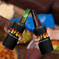 60th Birthday 4 in 1 Can Cooler Tumbler Classic Born 1966 Turning 60 Year Old