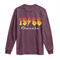 60th Birthday Long Sleeve Shirt Classic Born 1966 Turning 60 Year Old