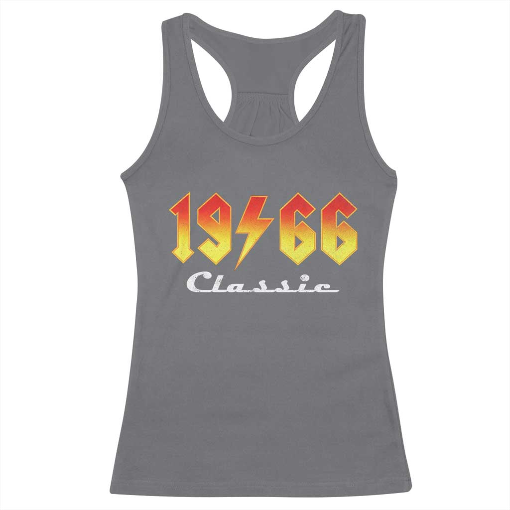 60th Birthday Racerback Tank Top Classic Born 1966 Turning 60 Year Old